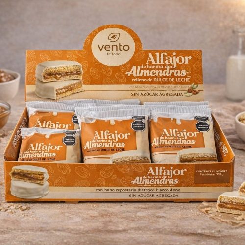 ALFAJOR CHOCOLATE BLANCO C/ D. L. S/ AZÚCAR x 6u.