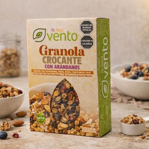 GRANOLA KETO + ARANDANOS VENTO x 320g.